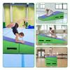 Gymnastics Cheese Mat for Kid Adult, 48"X24"X14" Folding Tumbling Mat for Home Gym, Incline Wedge With Non-Slip PVC Surface & Handle, Blue view 2