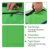 Gymnastics Cheese Mat for Kid Adult, 48"X24"X14" Folding Tumbling Mat for Home Gym, Incline Wedge With Non-Slip PVC Surface & Handle, Blue view 4