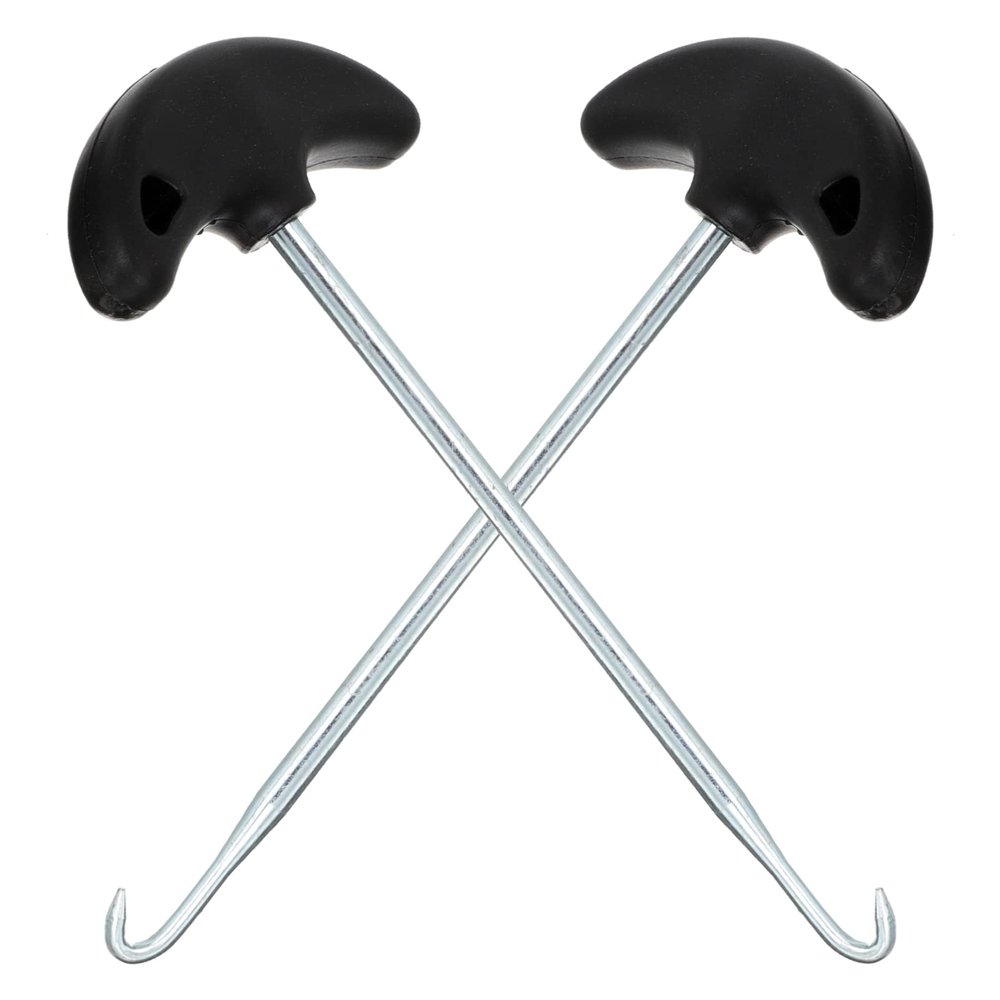 BESPORTBLE Ergonomic Handle Shoelace Tightener 2pcs Stainless Steel Lace Pullers Easy to Use