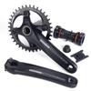 BOLANY Bike Cranksets 170mm Hollow Integrated 104BCD Single Speed Round Chainring 34T/36T MTB Crankset with Bottom Bracket (34T) view 1