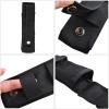 Azarxis Flashlinght Pouch Holster, Tactical Flashlight Torch Carry Case Belt Holder Molle Mini Scissor Folding Knife Bag (Black - Style D) view 4