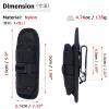 Azarxis Flashlinght Pouch Holster, Tactical Flashlight Torch Carry Case Belt Holder Molle Mini Scissor Folding Knife Bag (Black - Style A) view 2