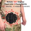 Azarxis Flashlinght Pouch Holster, Tactical Flashlight Torch Carry Case Belt Holder Molle Mini Scissor Folding Knife Bag (Black - Style A) view 4
