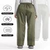 iCreek Women's Rain Pants Waterproof Hiking Pants Windproof Lightweight Over Pants Work Rain Outdoor for Golf, Fishing (Green, Small/33 Inseam) view 2