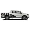 Side Big US Flag Graphic Stickers Decals Compatible with Honda Ridgeline (Black) view 3