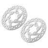 120mm Steel Disc Brake Rotor with Screws, High Hardness Mountain Bike Replacement Set, Heat Dissipation Design, Rustproof view 1