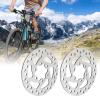 120mm Steel Disc Brake Rotor with Screws, High Hardness Mountain Bike Replacement Set, Heat Dissipation Design, Rustproof view 2