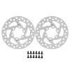 120mm Steel Disc Brake Rotor with Screws, High Hardness Mountain Bike Replacement Set, Heat Dissipation Design, Rustproof view 3