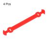 PATIKIL Tennis Vibration Dampeners, 4 Pack Silicone Racquet Shock Absorber Racket String Damping, Red view 3