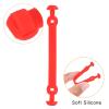 PATIKIL Tennis Vibration Dampeners, 4 Pack Silicone Racquet Shock Absorber Racket String Damping, Red view 4