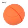 PATIKIL Tennis Vibration Dampener, 4 Pack Silicone Racquet Shock Absorber Racket String Damping, Orange view 3