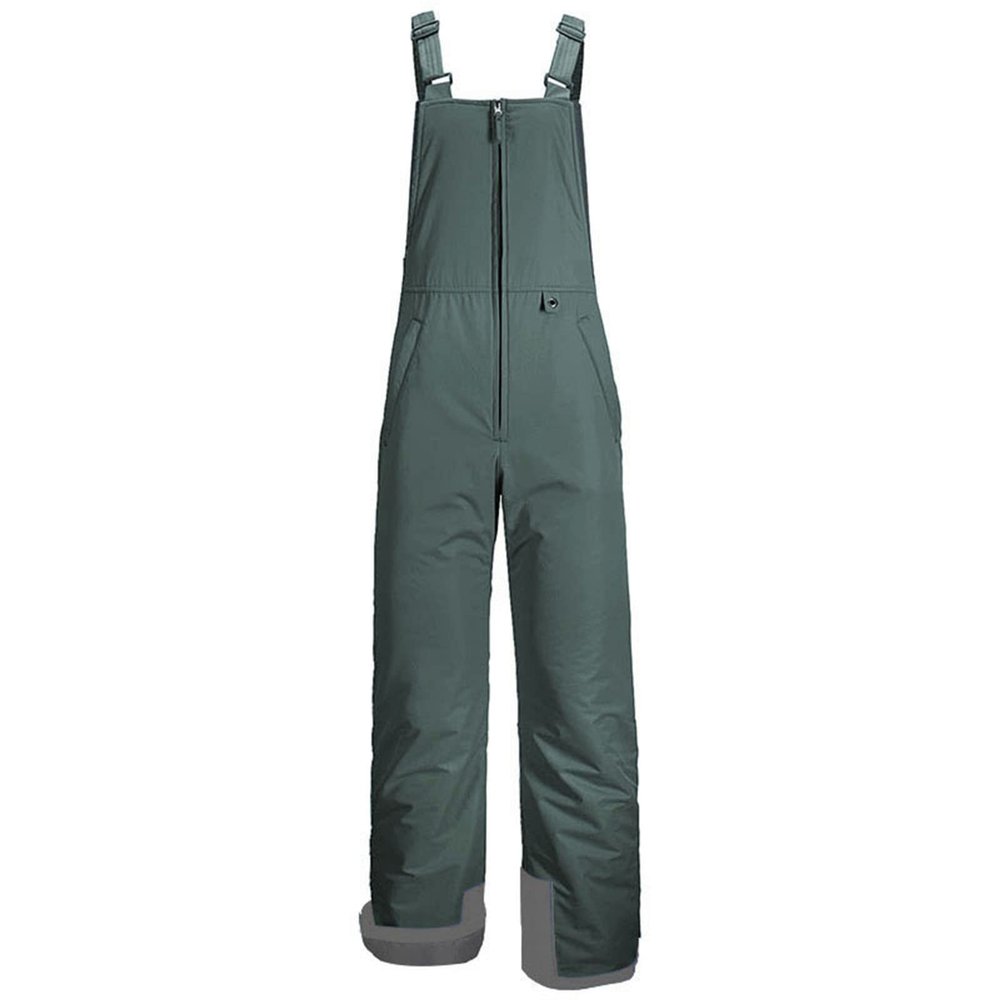 lisenraIn Kids Snow Bibs Waterproof Insulated Ski Bibs Teen Boys Girls Snow Pants Winter Snowboard Overalls with Pockets (Grey, 18-20 Years)
