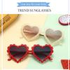Kids Heart Shaped Sunglasses for Girls Boy Cute Glasses UV 400 Protection Outdoor Beach Children view 4