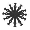PATIKIL Tennis Vibration Dampeners, 6 Pack Silicone Racquet Shock Absorber Racket String Damping, Black view 1
