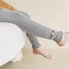 Fleece Leggings Girls Toddler Kids Baby Girls Cartoon Bear Warm Leggings Stretchy Knitted Pantihose (Grey, 2-4 Years) view 4