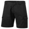 DIGITALSPOT Mens Flat Front Workwear Cargo Shorts Adults Plain Pocketed Combat Short Pants Black view 1