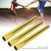 Relay Baton, 3Pcs Aluminum Alloy Electroplating Relay Batons Track and Field Sprint Match Batons for Outdoor Running Field Race Sports Relay Events, Gold(Gold) view 2
