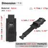 Azarxis Flashlinght Pouch Holster, Tactical Flashlight Torch Carry Case Belt Holder Molle Mini Folding Knife Bag (Black - Style B) view 2