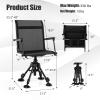 Tangkula Hunting Chair, 360 Degree Silent Swivel Blind Chair with 4 Adjustable Legs, Foot Pads & Armrests, Portable Folding Hunting Chairs for Blinds, Fishing, Camping view 3