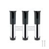 CUREOL 3 Tubes Link Slotted Rod Holders Boat Fishing Rod Rack Holder Portable Pole Tube Mount Bracket Socket Rack Accessories (Color : Silicone Band Black A) view 1