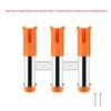 CUREOL 3 Tubes Link Slotted Rod Holders Boat Fishing Rod Rack Holder Portable Pole Tube Mount Bracket Socket Rack Accessories (Color : Silicone Band Black A) view 3