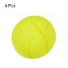 PATIKIL Tennis Vibration Dampener, 4 Pack Silicone Racquet Shock Absorber Racket String Damping, Yellow view 3