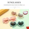 Kids Heart Shaped Sunglasses for Girls Boy Cute Glasses UV 400 Protection Outdoor Beach Children Gifts view 3