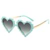 Kids Heart Shaped Sunglasses for Girls Boy Cute Glasses UV 400 Protection Outdoor Beach Children view 1