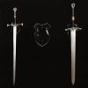 WANLIAN Sword Wall Mount - Stand, Hook, Display Hanger for Sword, Dagger, Axe, Keyblade - Vertical Display (Transparent, 1 Set) view 4