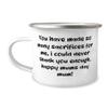 Perfect Single mom 12oz Camping Mug, You have made so many sacrifices for me, i,!, For Mom, Present From Son Daughter, For Single mom view 1