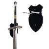 WANLIAN Sword wall mount sword stand wall hook display hanger wall mount for sword dagger axe keyblade no sword-vertical display (Black 1 set) view 1