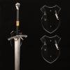 WANLIAN Sword Stand Sword Hook Wall Hook Display Stand Single Sword Vertical Wall Mount Universal Sword Stand Wall Mount Display Stand For Sword Axe Anime Sword (Transparent 2 packs) view 1
