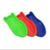 Superio Toboggan Snow Sled- 37 Plastic Slider for Kids and Adults- Heavy Duty Sled for 1 Rider with Pull Ropes for Downhill Sledding, Winter Outdoor Sports, (Red, Blue, Green) view 1