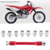 Motorcycle Spoke Wrench, Universal Motorbike Wheel Spoke Wrench CNC Spanner Kit Tire Repair Tool with Storage Box for Motorcycle Motorbike Dirt Bike(C (red)) view 2