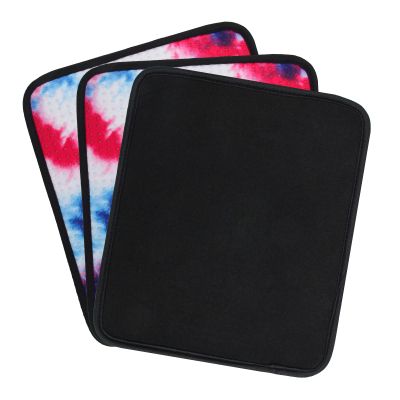 Anglekai 3 Pack Bowling Ball Towels, 10" x 8" Microfiber Bowling Shammy Accessories with Easy-Grip Dots Non-Slip (Colorful)