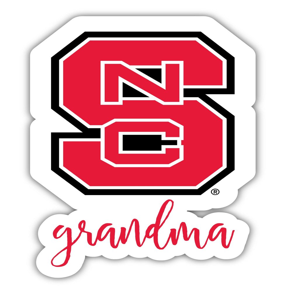 NC State Wolfpack 4 Inch Proud Grandma Die Cut Decal Officially Licensed Collegiate Product