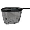 Lee Fisher Sports-Floating Landing net 18"x22" Hoop, 14" Deep, 18" Handle for Steelhead, Salmon, Fly, Kayak, Bass, Trout Fishing, Rubber Coated Net, Compact & Foldable view 1
