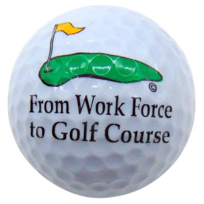 Westmon Works Retirement Golf Ball Novelty Golfer Golfing Present Work Force to Golf Course Small