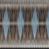 Country Brook Design - Blue & Brown Diamond Ribbon on Silver Nylon Webbing Closeout (3/4 Inch, 5 Yards) view 2