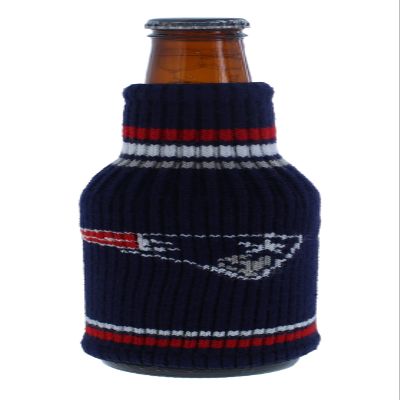 Football Knit Acrylic Stretchable Bottle Insulator Holder Krazy Kover (New England (Patriots))
