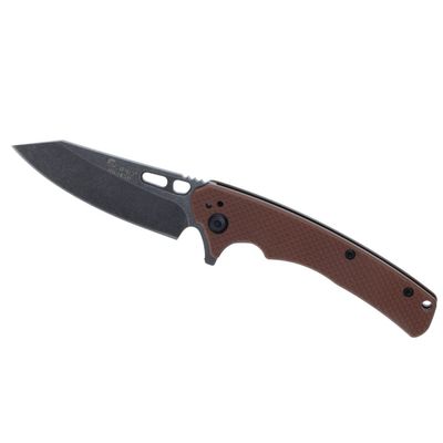 Scipio ST065T Ignite Pocket Knife with 2.85-Inch Blade, Textured Grip Handle, Pocketknife Great for Fishing and Hunting, Tan