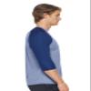 Expert Brand USA-Made Men's Drimax Dry Fit Raglan Baseball Athletic Shirt White/Royal Blue view 3
