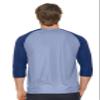 Expert Brand USA-Made Men's Drimax Dry Fit Raglan Baseball Athletic Shirt White/Royal Blue view 4