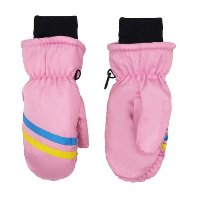 UTTPLL Toddler Mittens Infant Baby Winter Gloves Lined Fleece Warm Waterproof Ski Snow Gloves for Baby Girls Boys Pink 2-3T