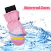 UTTPLL Toddler Mittens Infant Baby Winter Gloves Lined Fleece Warm Waterproof Ski Snow Gloves for Baby Girls Boys Pink 2-3T view 2