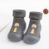 Kids Baby Slipper Boys Stocking Girls Rubber Knit Warm Soft Solid Shoes Toddler Socks Black Dress Shoes for Girls (Grey, 18-19) view 2