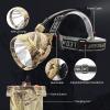DUMPMAN Camo Coon Hunting Lights Headlamp for Coyotes Hog Predators, Rechargeable & Waterproof, 6 Lighting Modes, 4 Powerful LEDs (White Red Green Amber) Night Working view 3