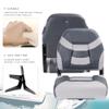 SUNDGORA Premium Marine Low Back Folding Boat Seat,Stainless Steel Screws Included,Light Grey/Charcoal(2 Seats) view 3