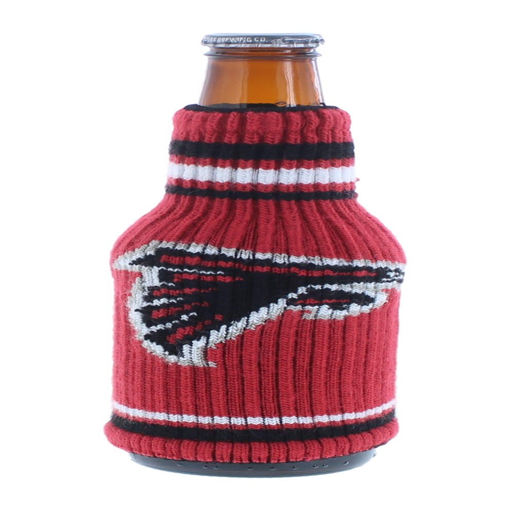 Football Knit Acrylic Stretchable Bottle Insulator Holder Krazy Kover (Atlanta (Falcons))
