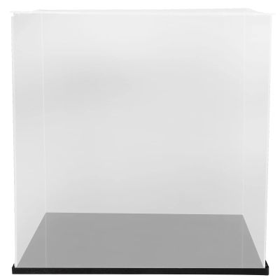 Basketball Display Case Showcase Box Football Display Countertop Box Cube Organizer Stand for Volleyball Collectibles 25cm